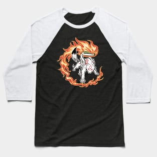 Sun Wolf Textured Baseball T-Shirt